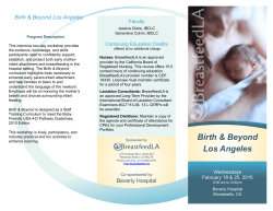 Flyer - California Breastfeeding Coalition