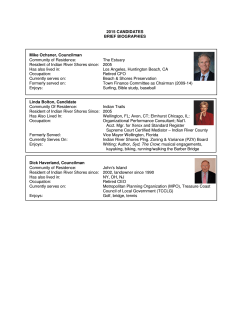 2015 Town Council Candidate Bios