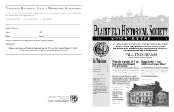 HERE - Plainfield Historical Society
