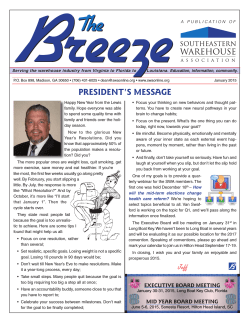 This Month Breeze - Southeastern Warehouse Association