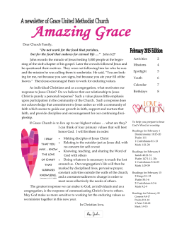 Latest Newsletter - Grace United Methodist Church