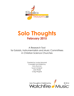 Solo Thoughts - Watchfire Music