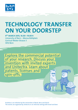 Technology Transfer on your doorsTep