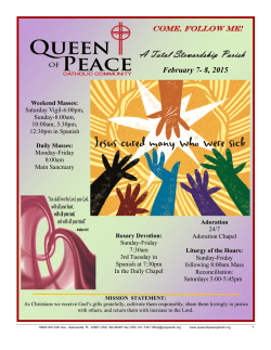 Bulletin - Queen of Peace Parish
