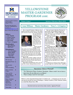 January/February/March 2015 - yellowstone county master gardener