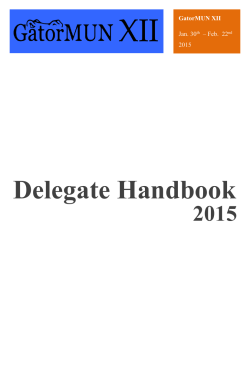 Delegate Handbook