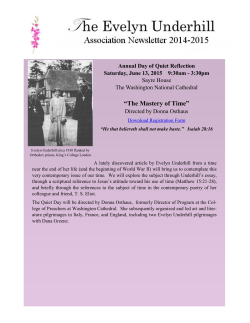our 2014-2015 Newsletter - the Evelyn Underhill Association