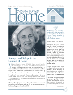 Coming Home Newsletter