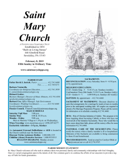 This Week - St. Mary Church