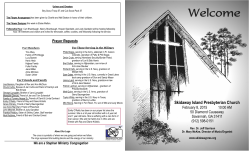 Get The Bulletin - Skidaway Island Presbyterian Church