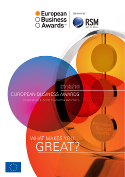 GREAT? - The European Business Awards