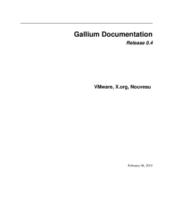 Gallium Documentation