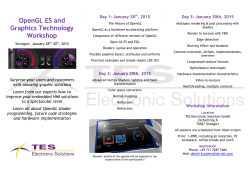 OpenGL ES and Graphics Technology Workshop