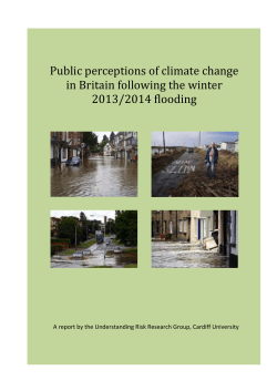 Public perception of climate change in Britain following the winter