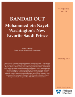 Mohammed bin Nayef - Woodrow Wilson International Center for