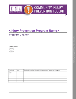 ProjectCharterTemplate - Emergency Nurses Association