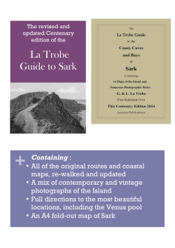 La Trobe Guide to Sark - Sark Folk Festival 2015