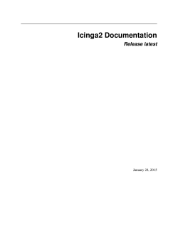 Icinga2 Documentation Release latest