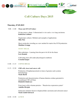 Cell Culture Days 2015