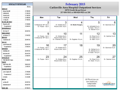 February 2015 - Carlinville Area Hospital