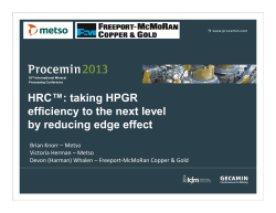 HRC™: taking HPGR efficiency to the next level by
