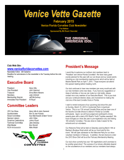 February 2015 - Venice Florida Corvettes