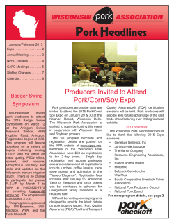 Producers Invited to Attend Pork/Corn/Soy Expo