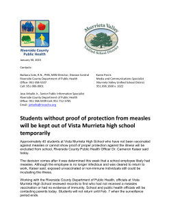 Student excluded from Vista Murrieta High School after suspected