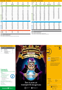 Bus Timetable 5 (From 1 Feb 2015)