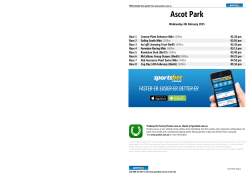 Ascot Park Printable Form Guide