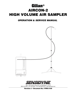 Gilian® AIRCON-2 HIGH VOLUME AIR SAMPLER