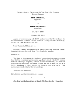 4D14-3080-Sean Campbell v. State - Fourth District Court of Appeal