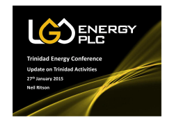 Trinidad Energy Conference 2015