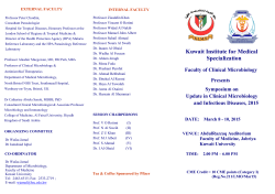 Kuwait Institute for Medical Specialization Faculty of Clinical