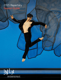 SF Ballet Season Guide 2015_Encore Arts San Francisco