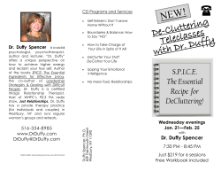NEW! De-Cluttering Teleclasses with Dr. Duffy