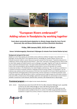 “European Rivers embraced?” - Aqua