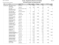County - Department of Revenue and Taxation 2014 Real Property
