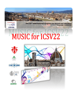 Music for ICSV22 - The 22nd International Congress on Sound and