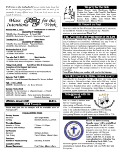 Parish Bulletin - St-peter-in