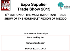 Expo Supplier Trade Show 2015