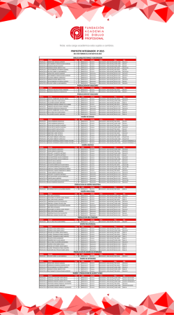horarios proyecto integrador