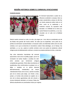 reseña historica sobre el carnaval ayacuchano