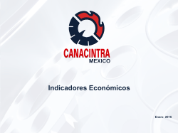 Indicadores Económicos - Canacintra San Luis Potosí