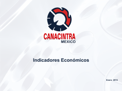 Indicadores Econ&oacute;micos - Canacintra San Luis Potos&iacute;