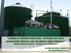 Aprovechamiento del biogás en conservera