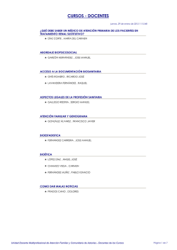 docentes de cursos impartidos en la ud