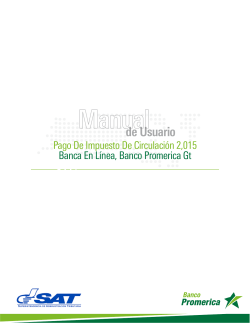 Manual - Banco Promerica Guatemala