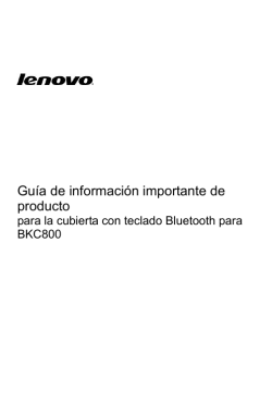 Gu&iacute;a de informaci&oacute;n importante de producto