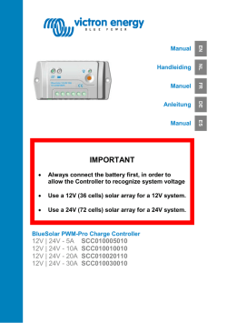 IMPORTANT - Victron Energy